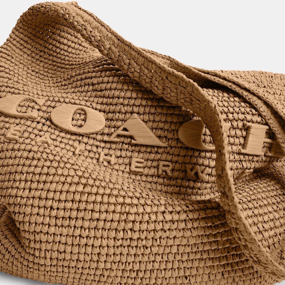 Coach Brooklyn 39 Straw Shoulder Bag