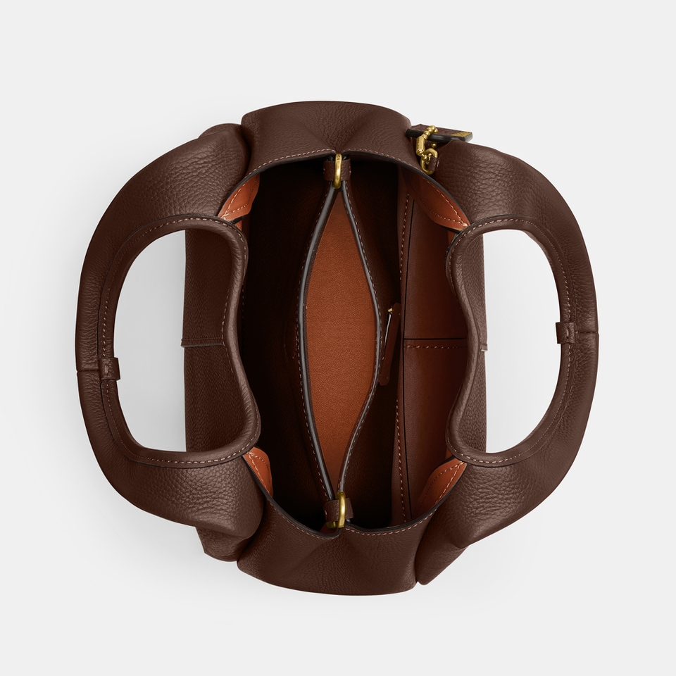 Coach Lana 23 Pebble-Grain Leather Shoulder Bag