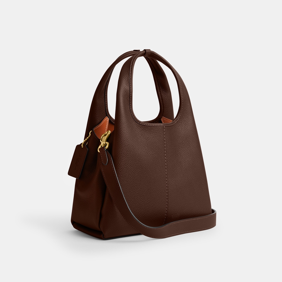 Coach Lana 23 Pebble-Grain Leather Shoulder Bag