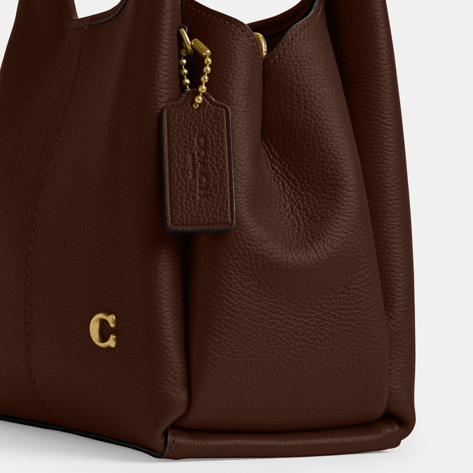 Coach Lana 23 Pebble-Grain Leather Shoulder Bag