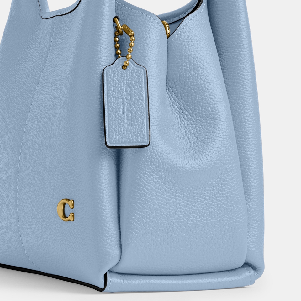 Coach Lana 23 Pebble-Grain Leather Shoulder Bag