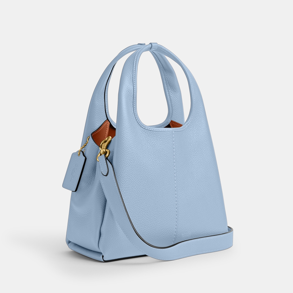 Coach Lana 23 Pebble-Grain Leather Shoulder Bag