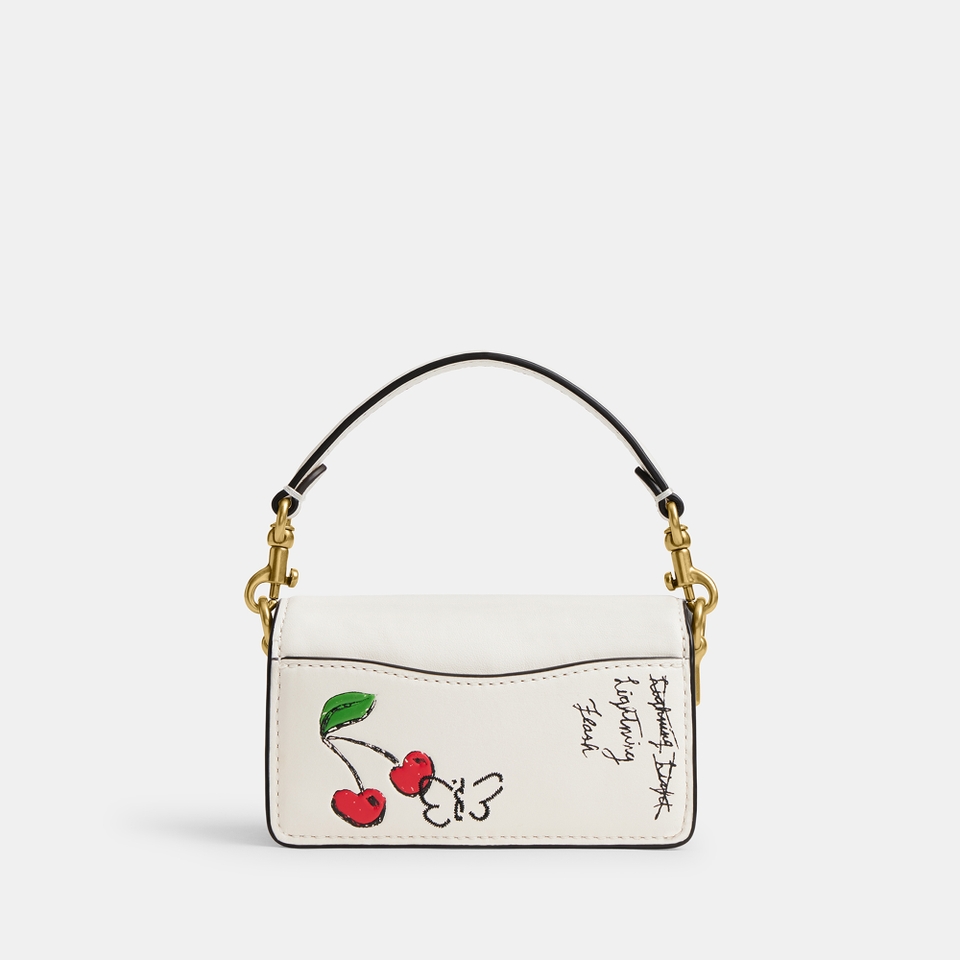 Coach Sketch Print Tabby 12 Leather Bag