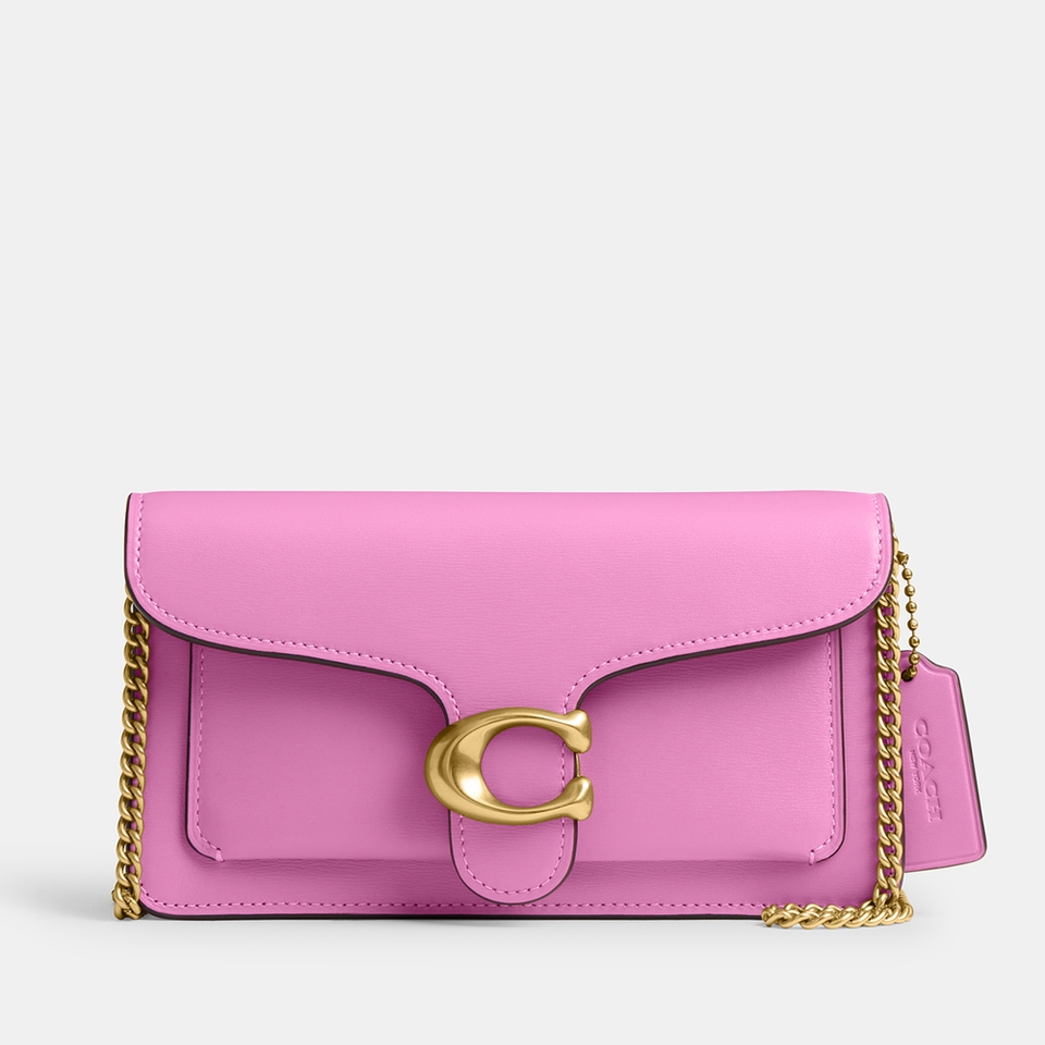Coach Tabby Chain Leather Clutch Bag