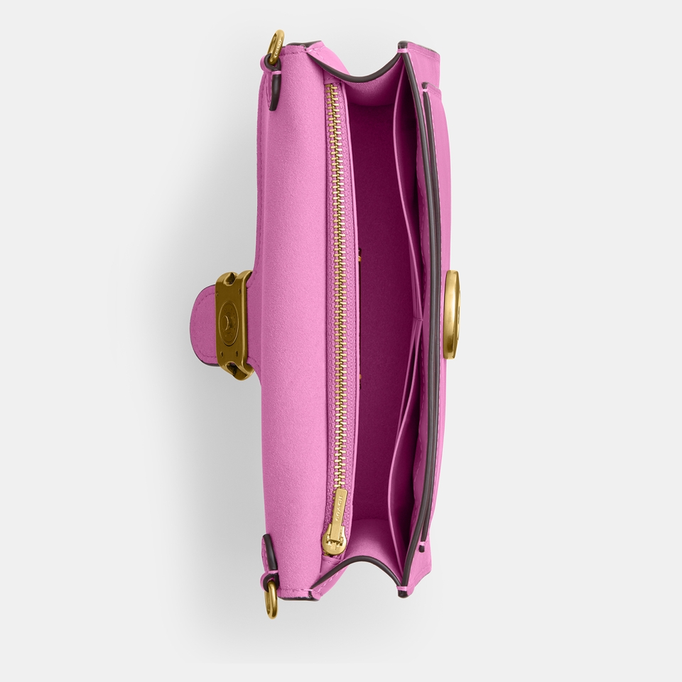Coach Tabby Chain Leather Clutch Bag
