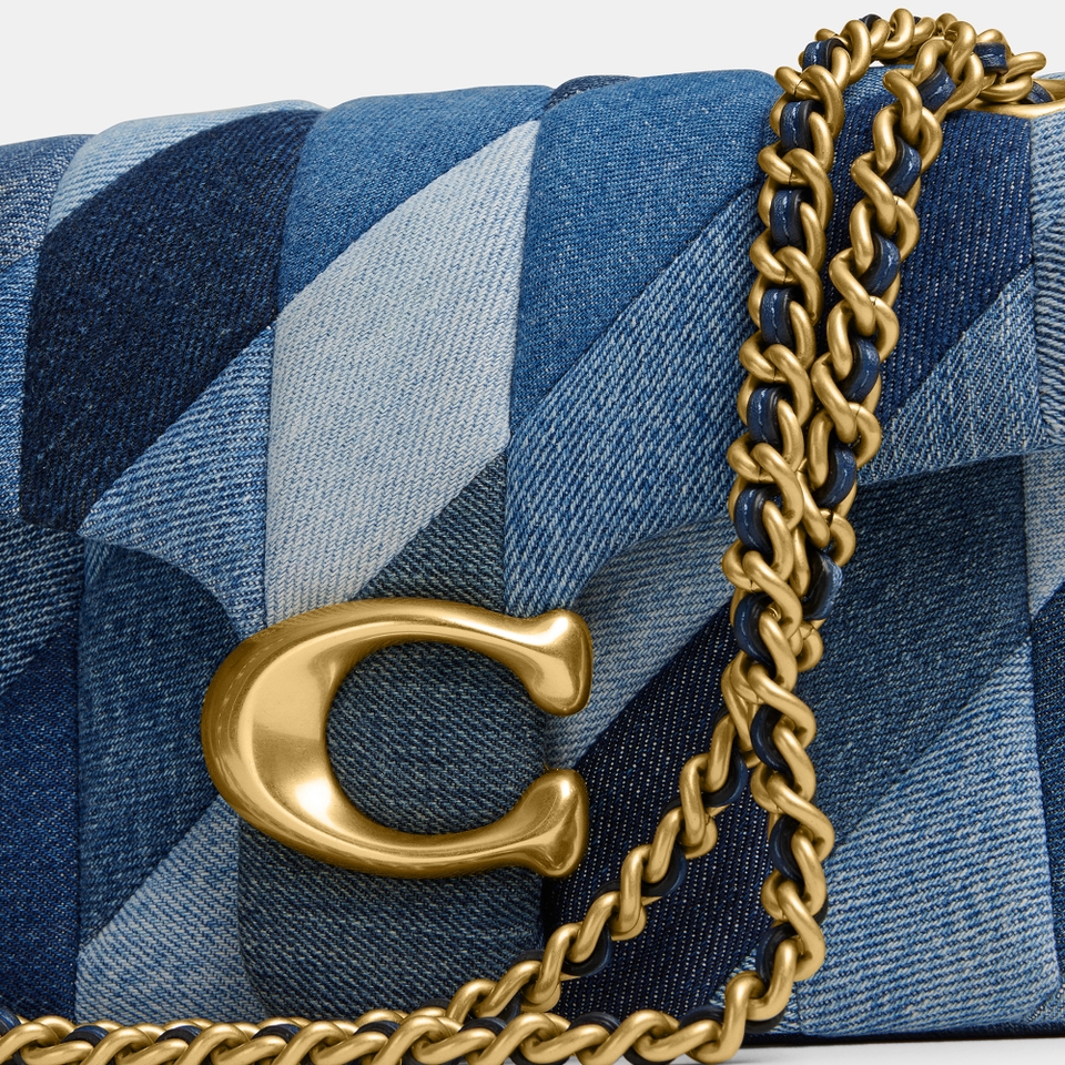 Coach Patchwork Tabby 26 Denim Shoulder Bag