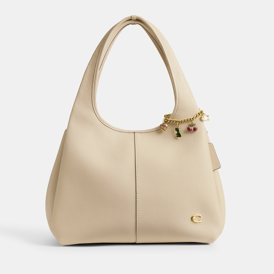 Coach Motif Chain Gold-Plated Bag Charm