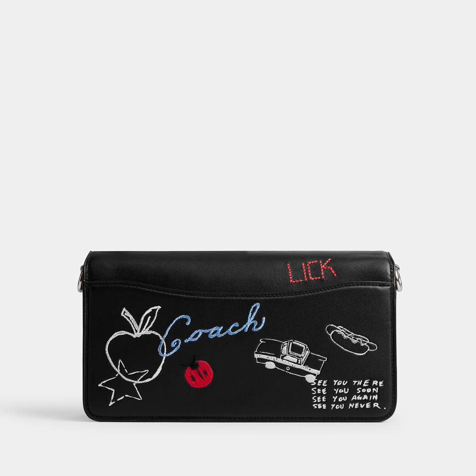 Coach Tabby 26 Sketch Print Leather Shoulder Bag