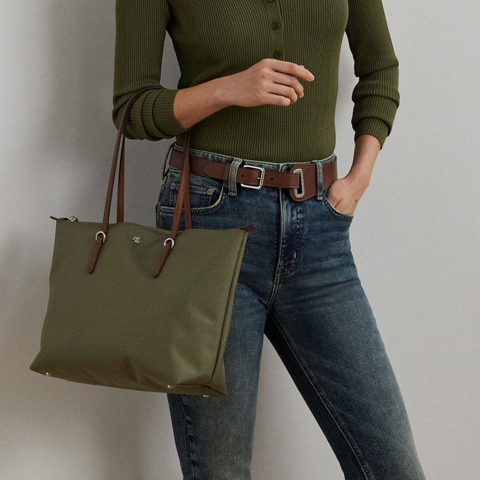 Lauren Ralph Lauren Keaton Recycled Nylon Tote Bag