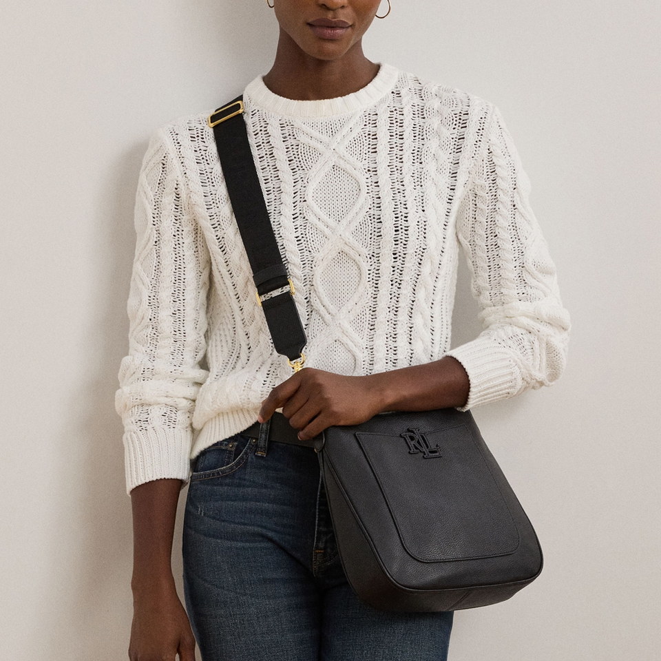 Lauren Ralph Lauren Cameryn Pebble-Grain Leather Crossbody Bag