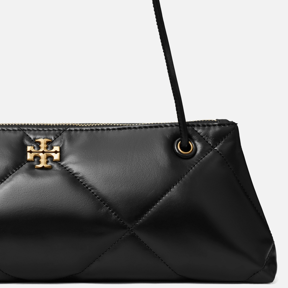Tory Burch Kira E/W Diamond-Quilted Leather Shoulder Bag