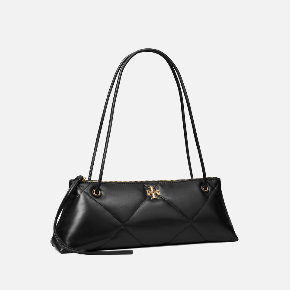 Tory Burch Kira E/W Diamond-Quilted Leather Shoulder Bag