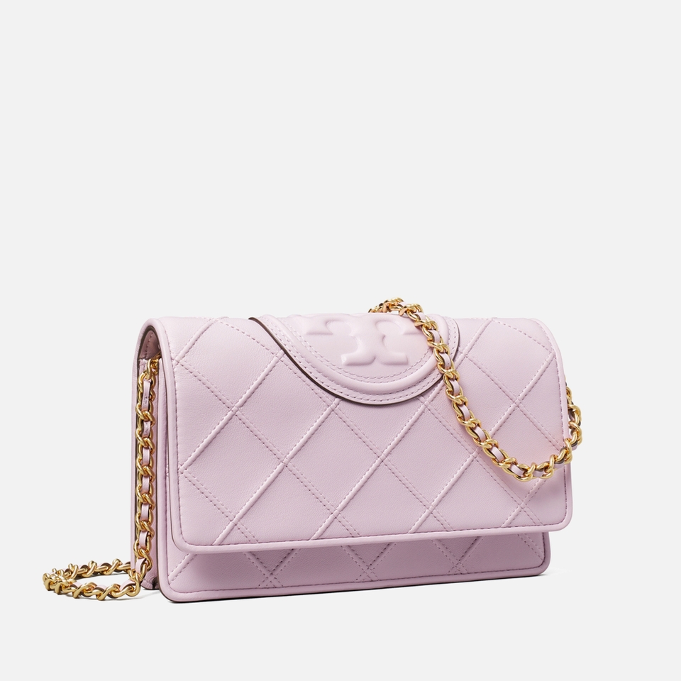 Tory Burch Fleming Soft Leather Chain Wallet