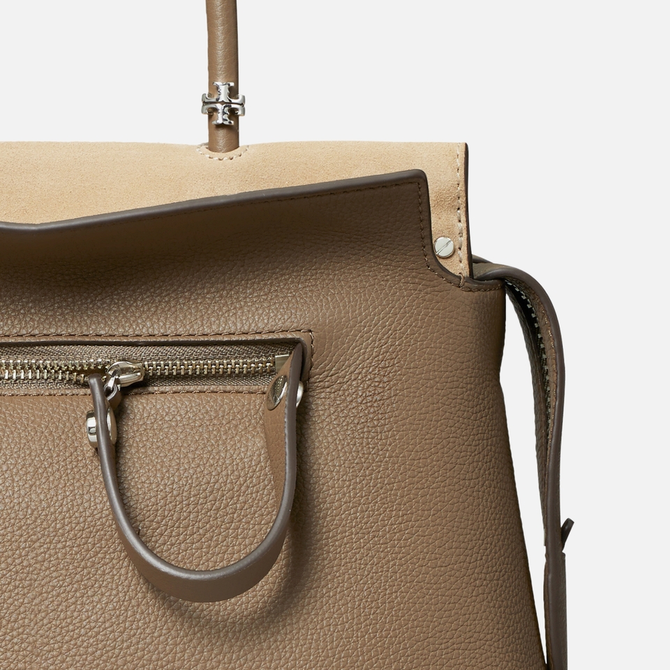 Tory Burch Mercer Pebbled Leather Satchel
