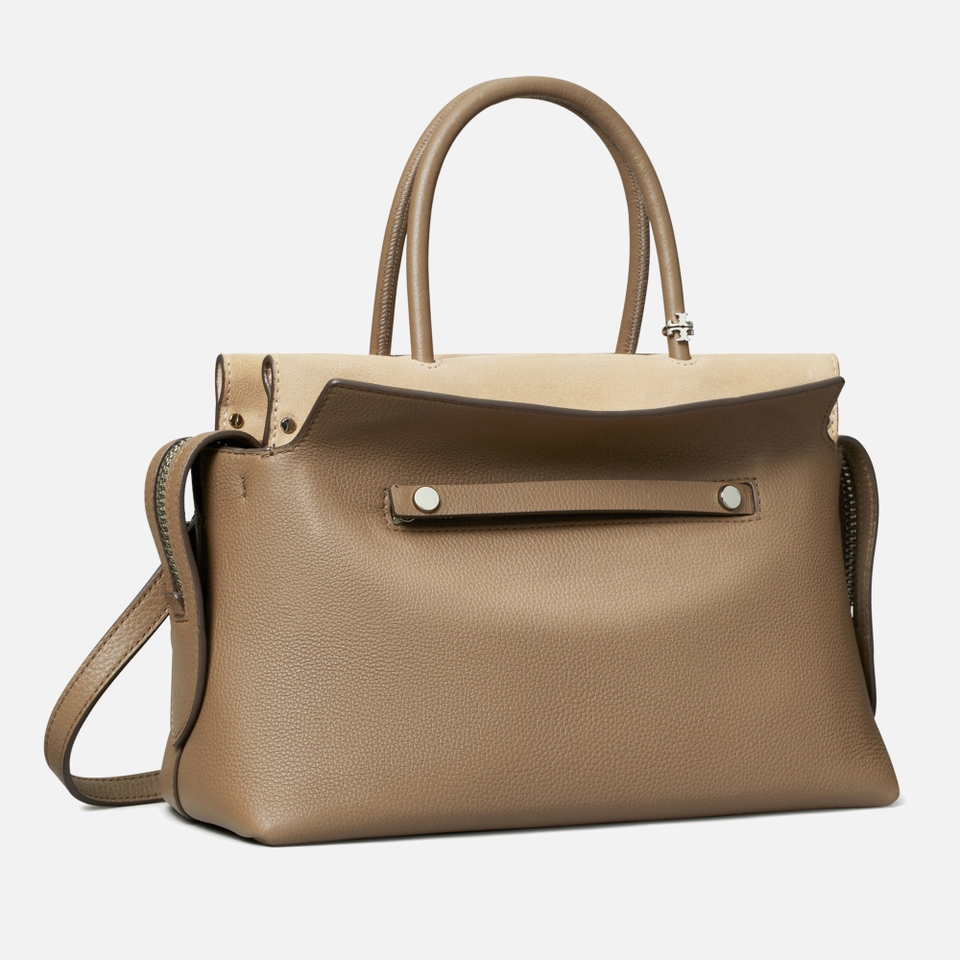 Tory Burch Mercer Pebbled Leather Satchel