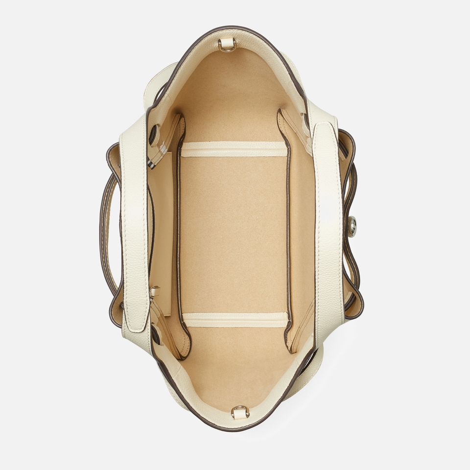 Tory Burch Romy Pebble-Grain Leather Satchel