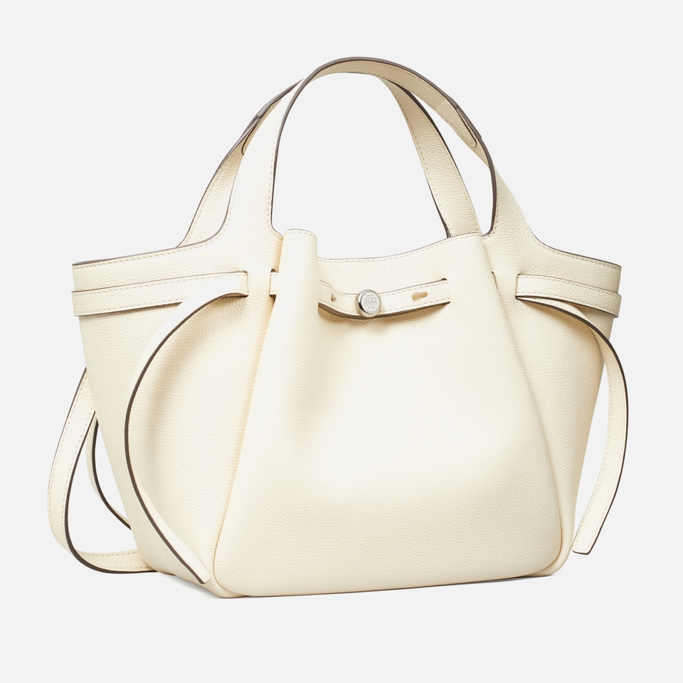 Tory Burch Romy Pebble-Grain Leather Satchel