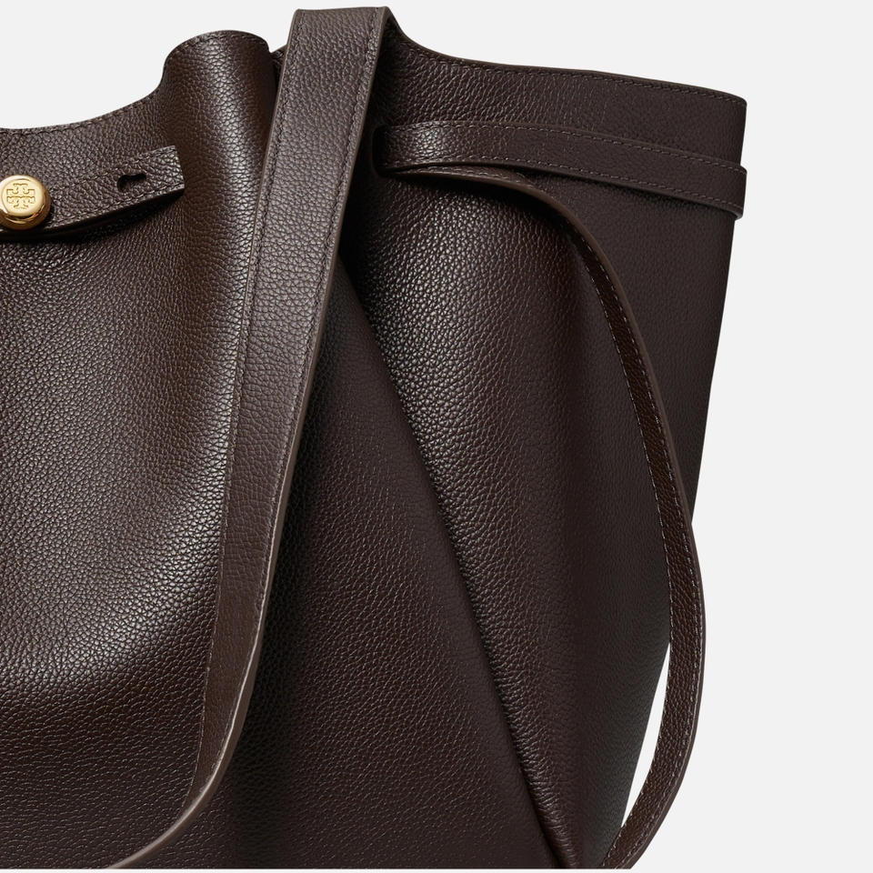 Tory Burch Romy Pebble-Grain Leather Tote Bag