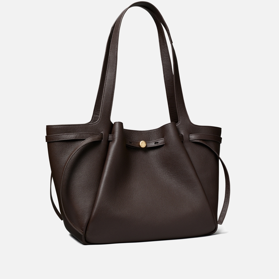 Tory Burch Romy Pebble-Grain Leather Tote Bag