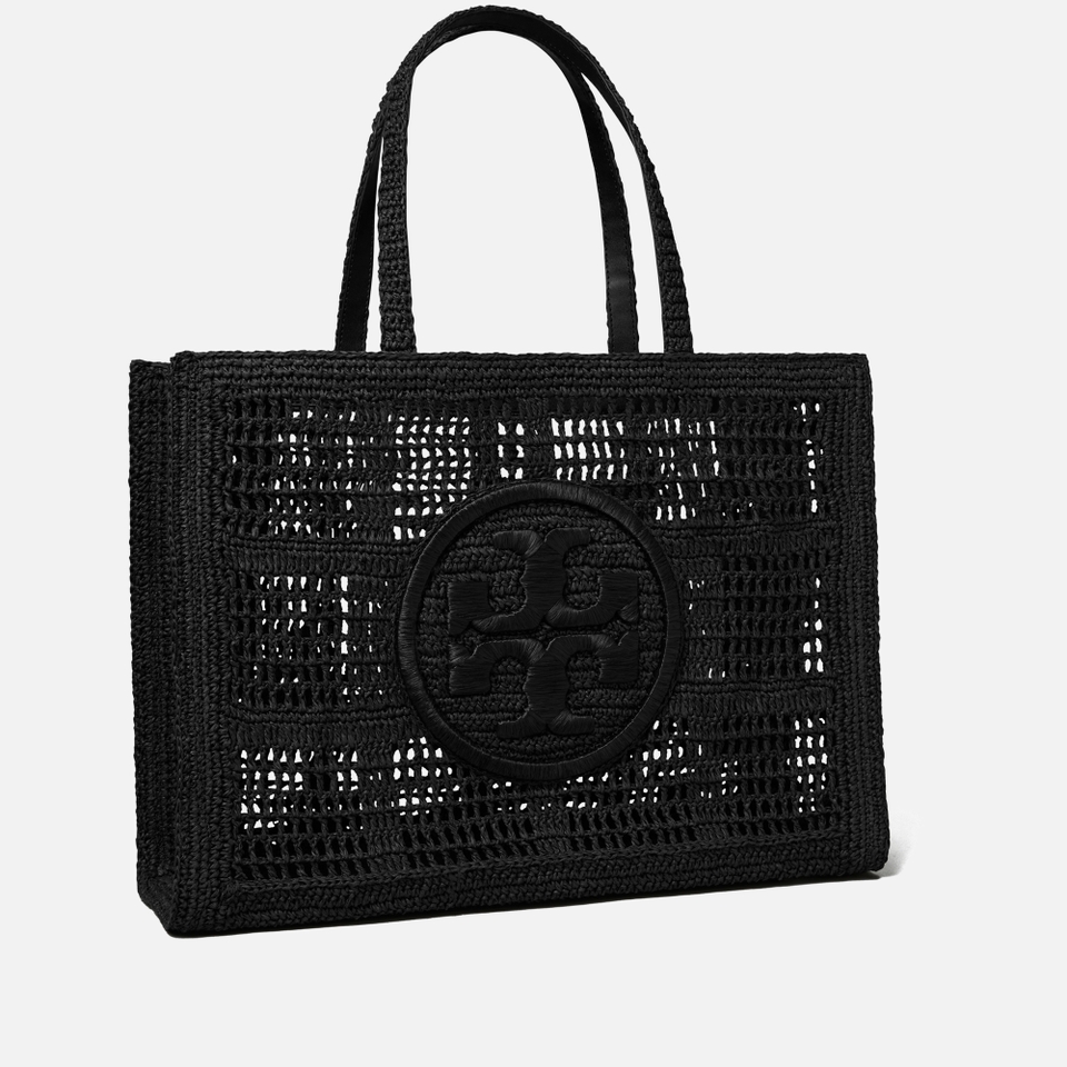 Tory Burch Ella Crocheted Straw Tote Bag