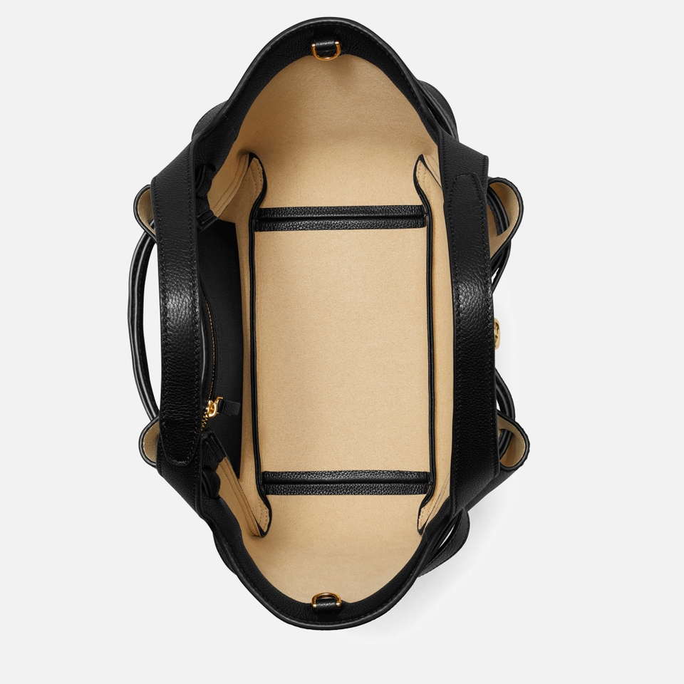 Tory Burch Romy Pebble-Grain Leather Satchel