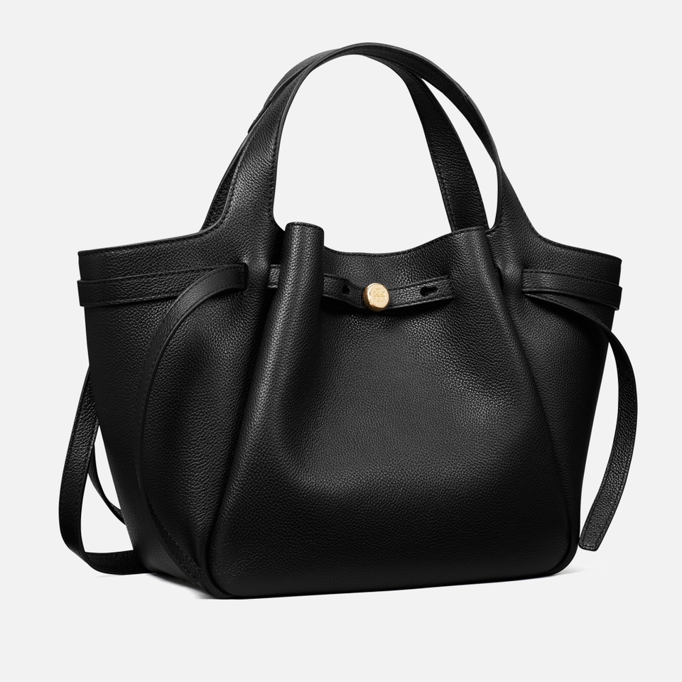 Tory Burch Romy Pebble-Grain Leather Satchel
