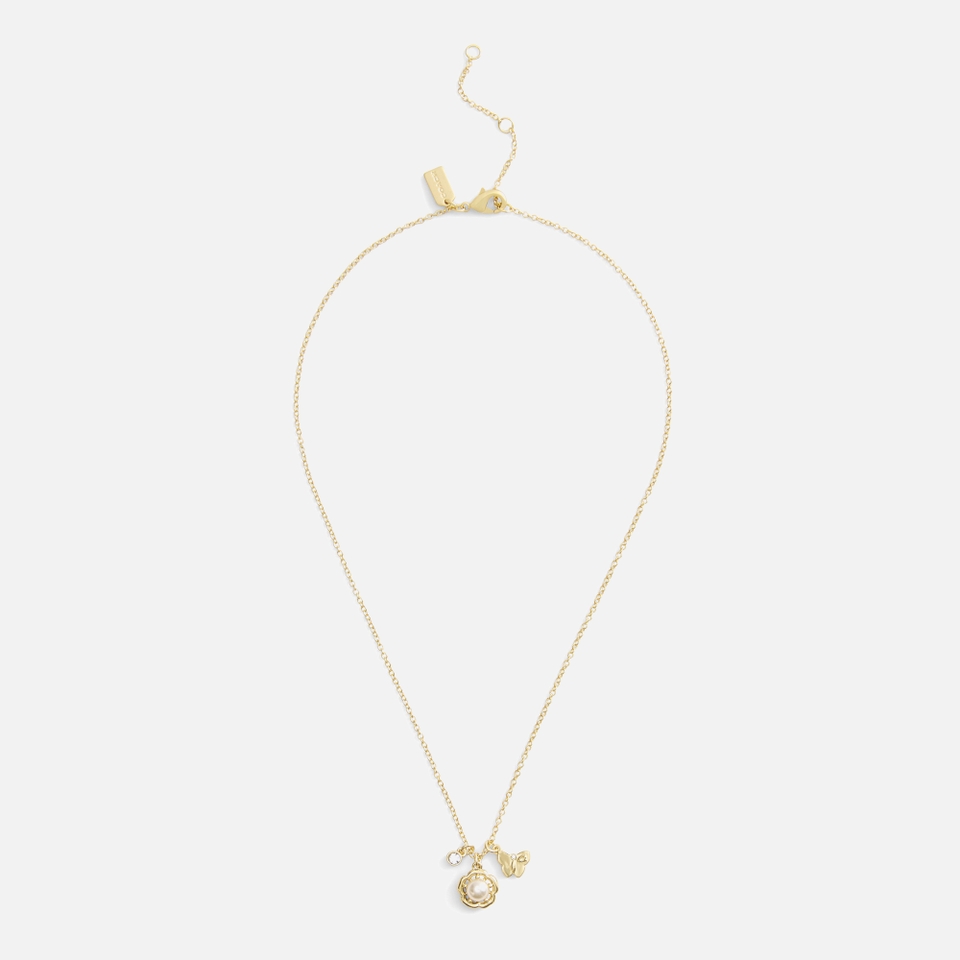 Coach Tearose Pearl Gold-Tone Jewellery Set