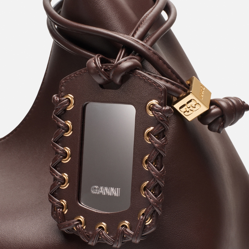 Ganni Medium Hobo Faux Leather-Blend Bou Bag