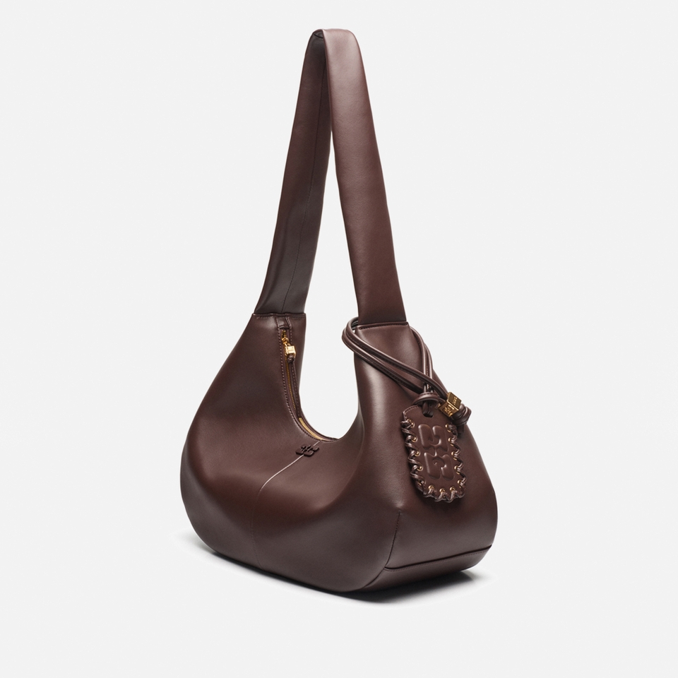 Ganni Medium Hobo Faux Leather-Blend Bou Bag