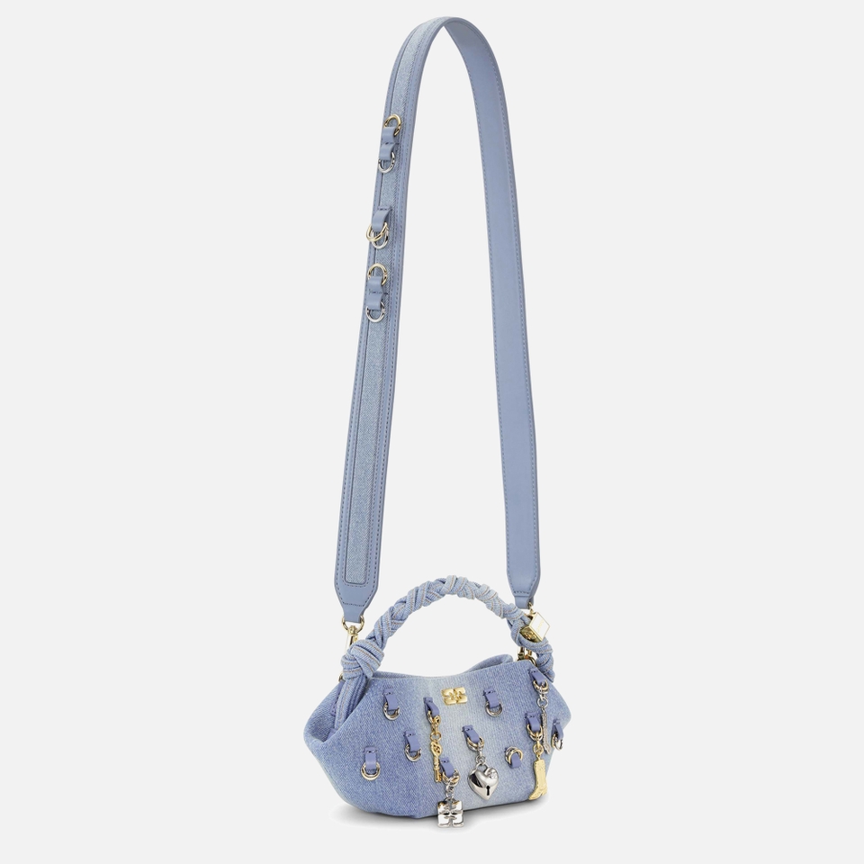Ganni Small Washed Denim Bou Bag
