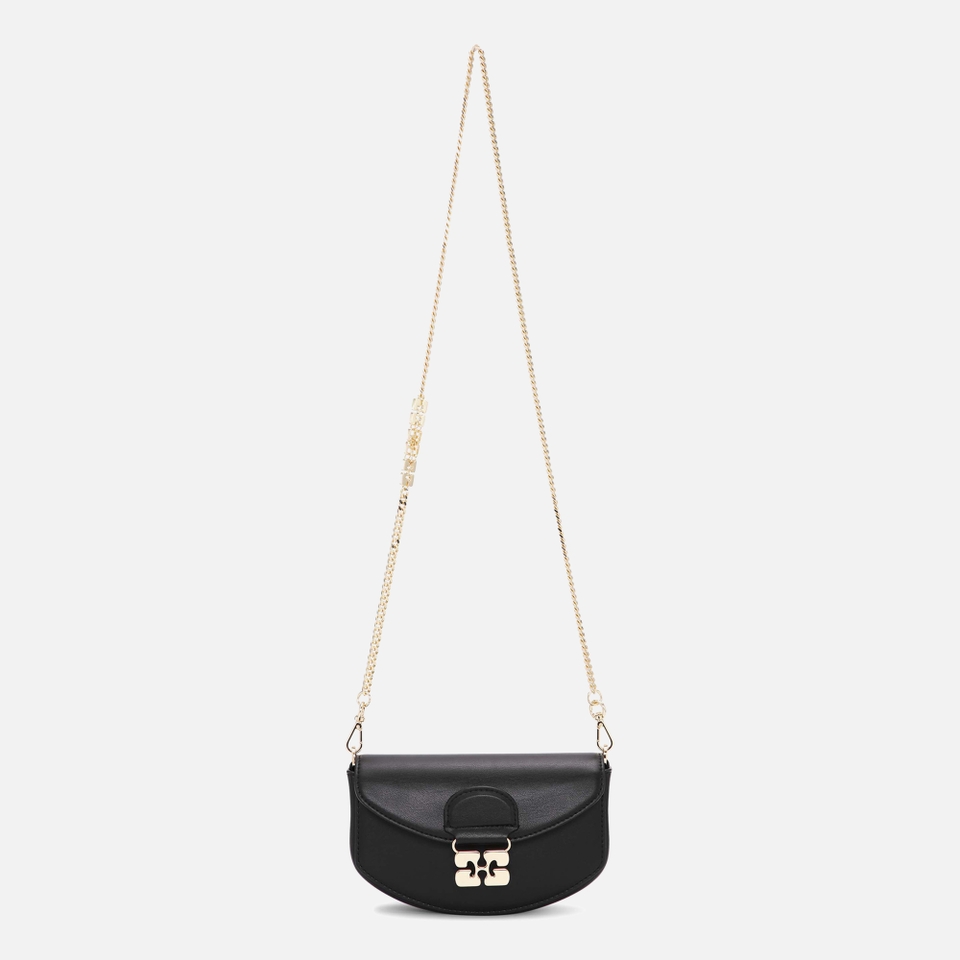 Ganni Apo-G Leather Wallet On Chain