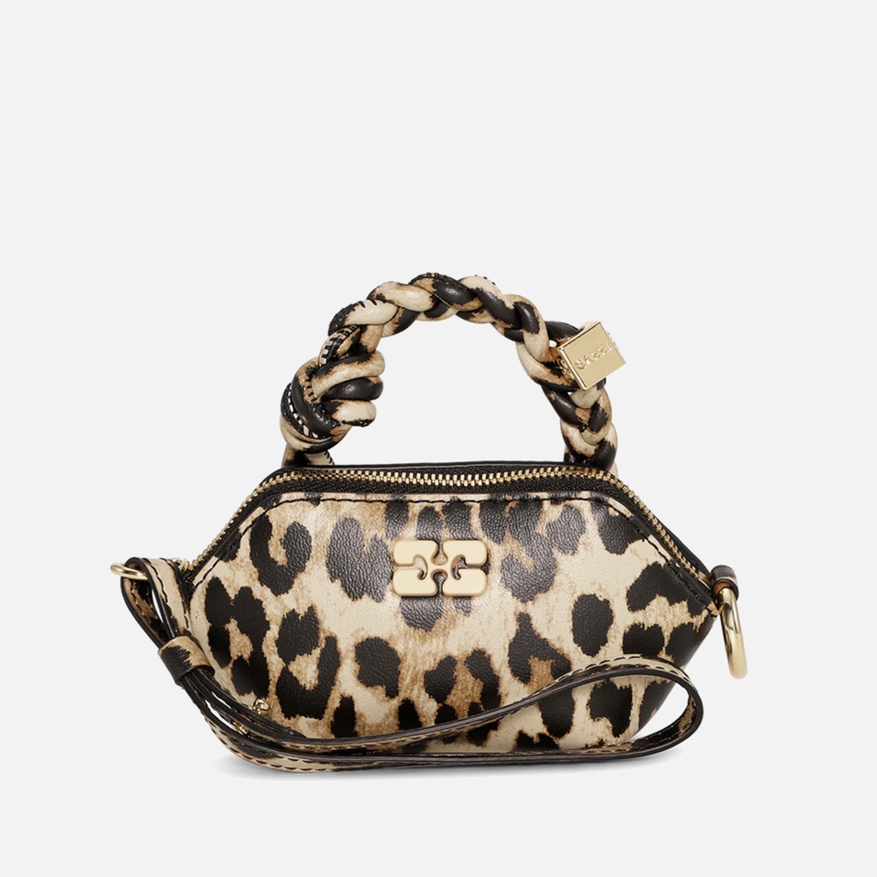 Ganni Nano Bou Recycled Leather-Blend Bag