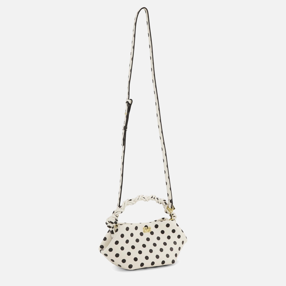 Ganni Dots Bou Recycled Leather-Blend Mini Bag