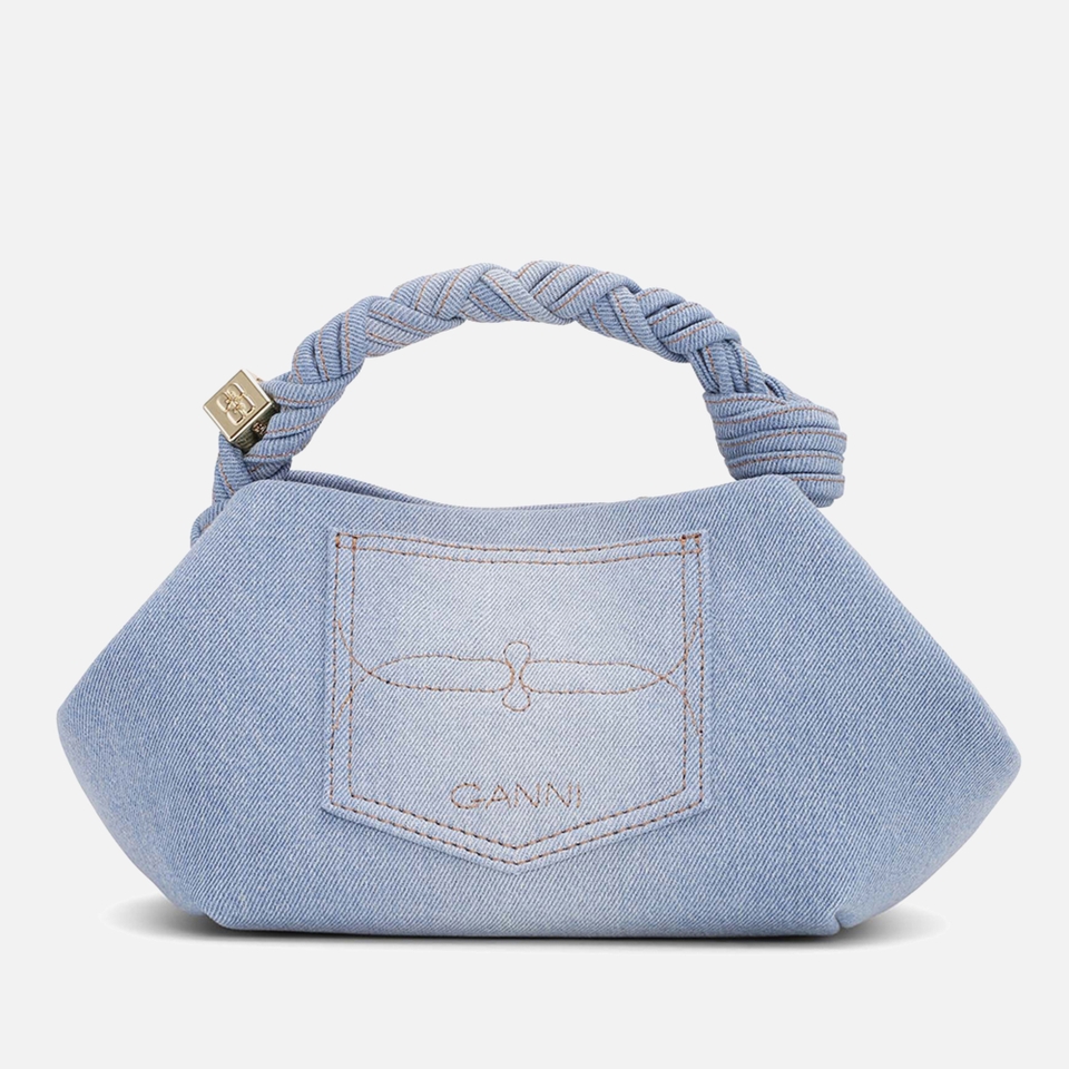 Ganni Small Washed Denim Bou Bag