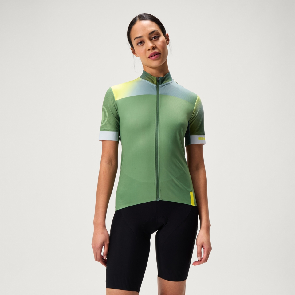 Men's GRADIENT BLOCK FS260 Print S/S Jersey - Machair Green
