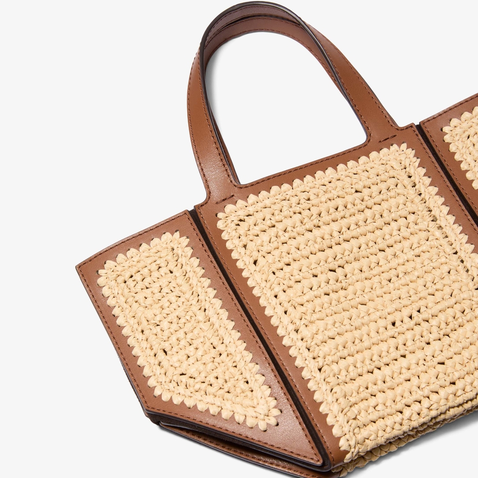 MICHAEL Michael Kors Jordi Small Crocheted Straw Tote Bag