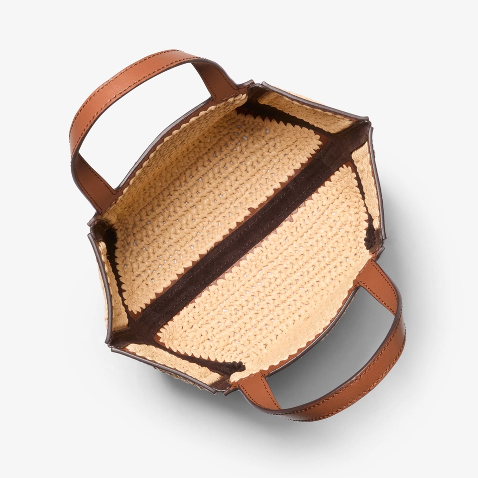 MICHAEL Michael Kors Jordi Small Crocheted Straw Tote Bag