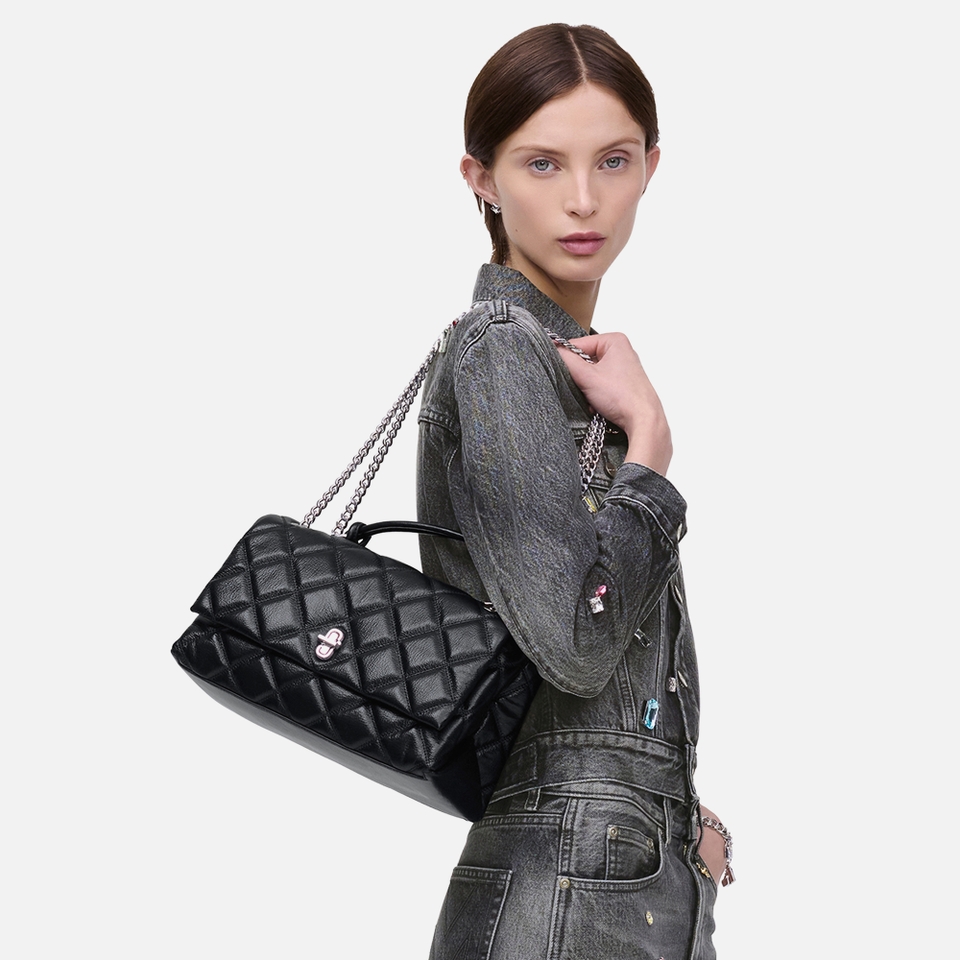 Marc Jacobs The Quilted Dual Chain Leather Bag