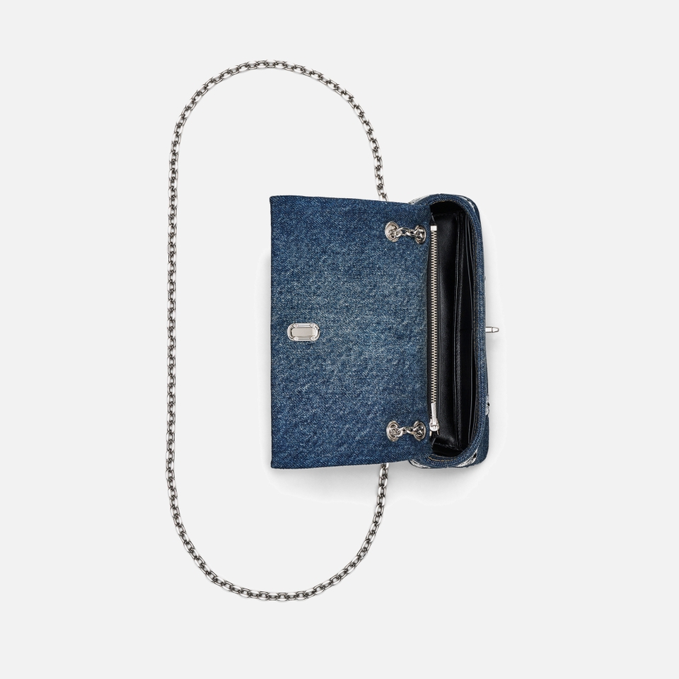 Marc Jacobs The Sequin Daisy Dual Denim Wallet