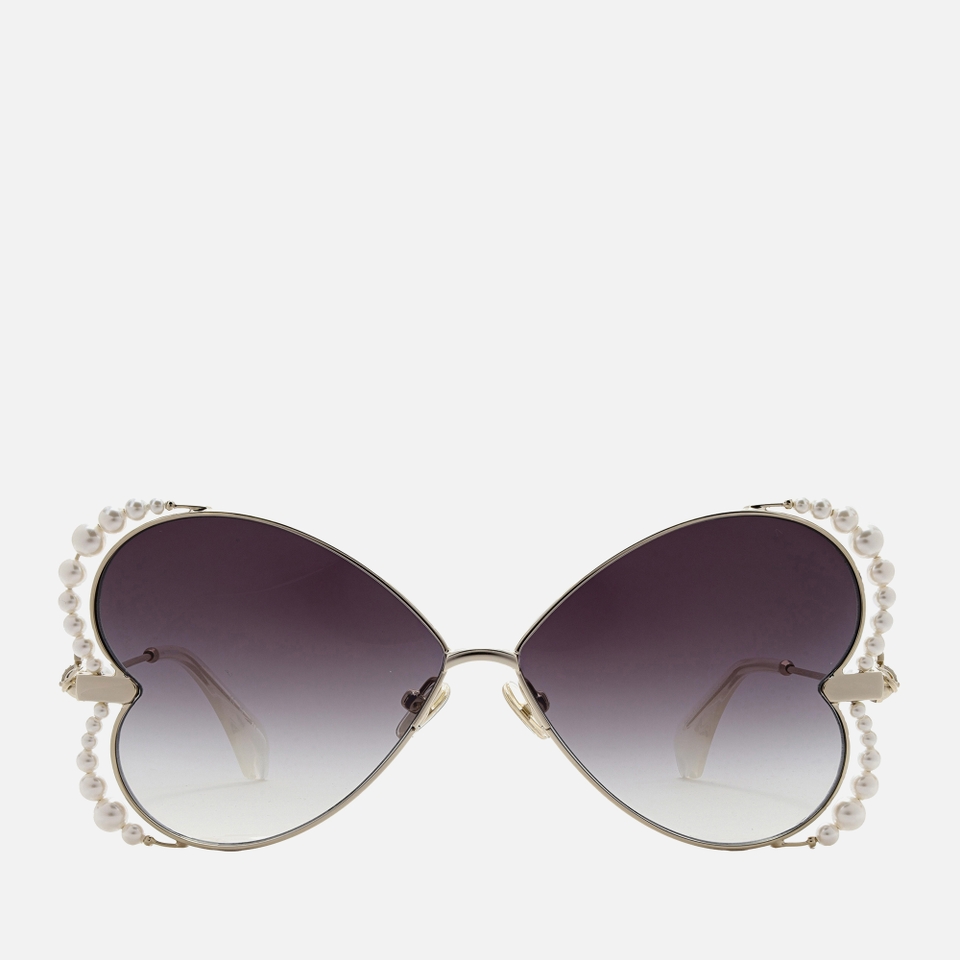 Vivienne Westwood Mitski Heart Gold-Tone Sunglasses