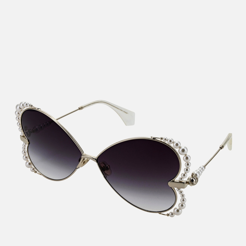Vivienne Westwood Mitski Heart Gold-Tone Sunglasses