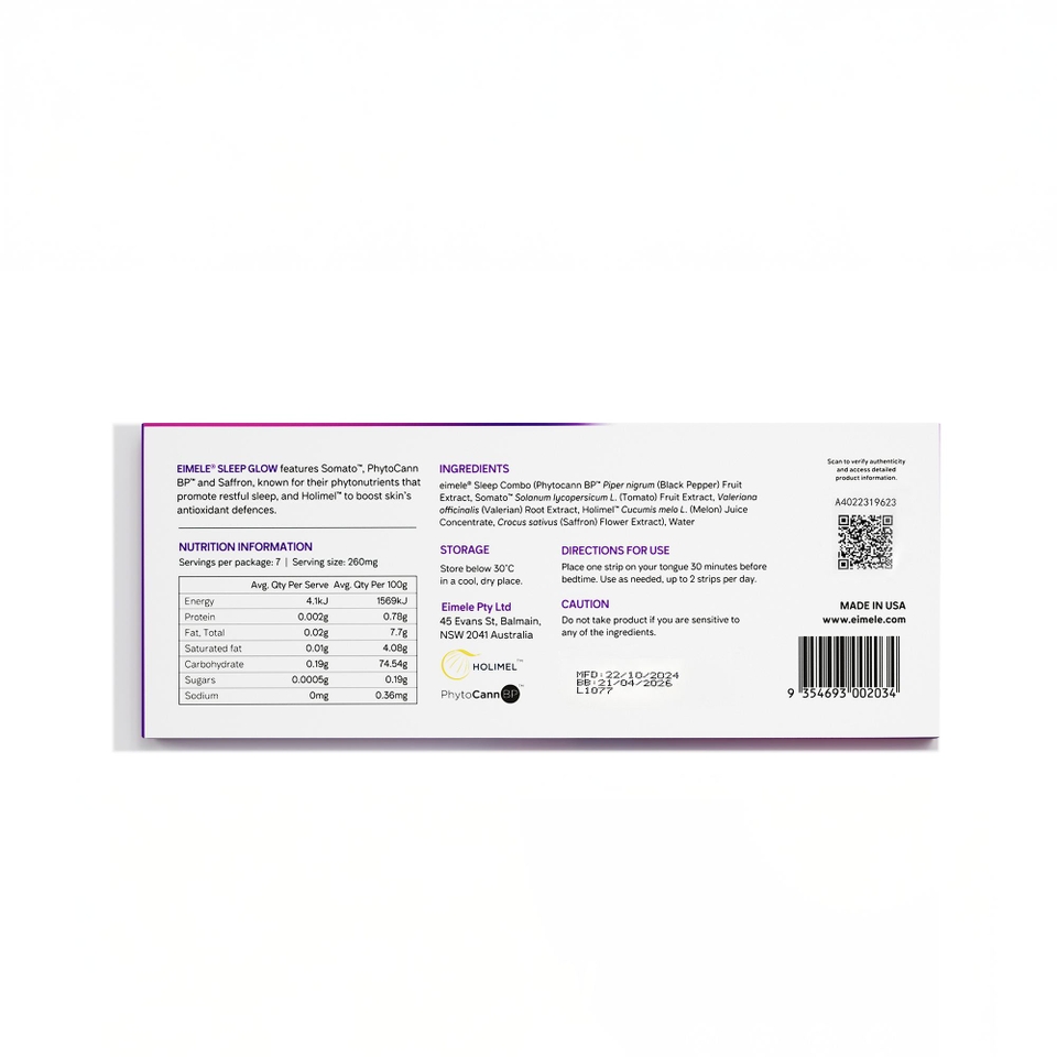 sleep glow mini - 7 oral strips