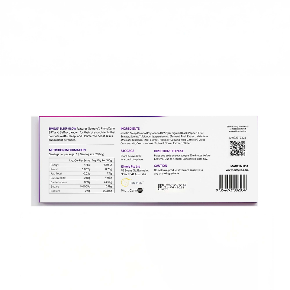 sleep glow mini - 7 oral strips
