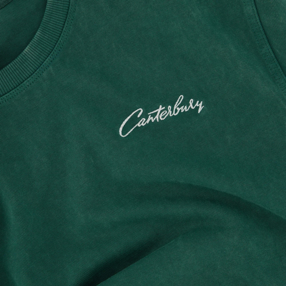 MENS CCC SCRIPT WASHED T-SHIRT GREEN