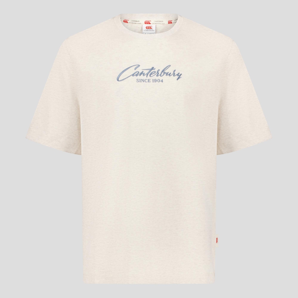 MENS HERITAGE SCRIPT T-SHIRT BIRCH