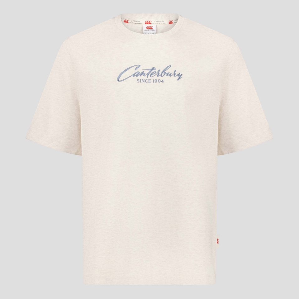 MENS HERITAGE SCRIPT T-SHIRT BIRCH