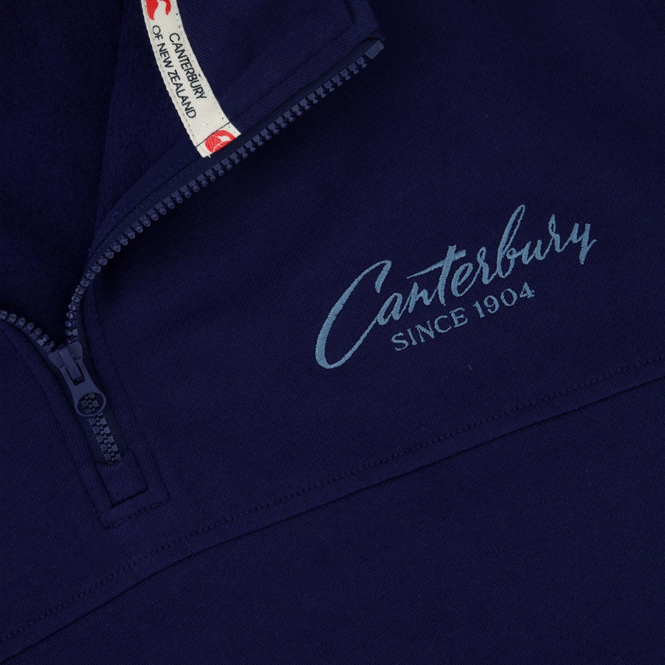 MENS HERITAGE QUARTER-ZIP SWEATER PEACOT