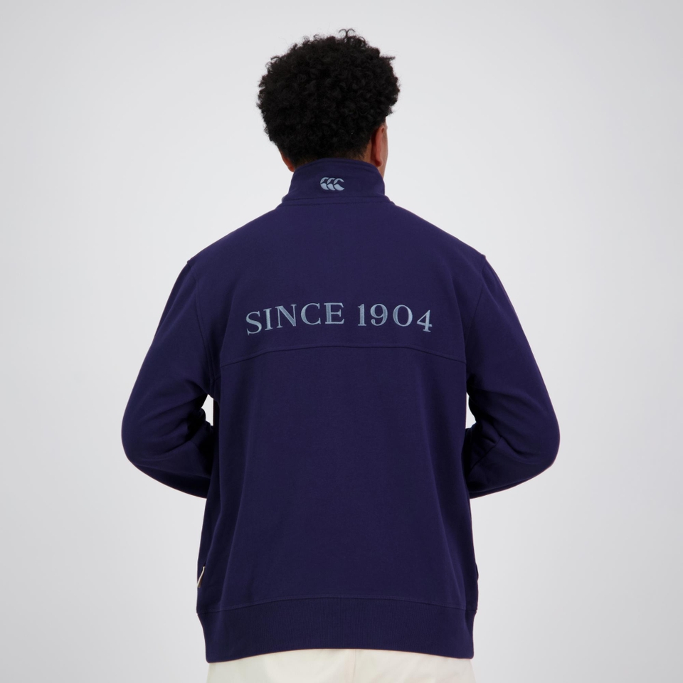 MENS HERITAGE QUARTER-ZIP SWEATER PEACOT