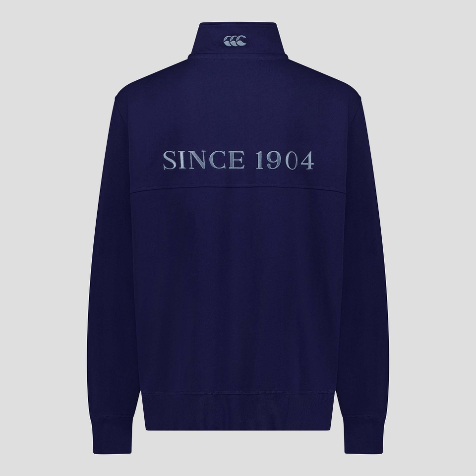 MENS HERITAGE QUARTER-ZIP SWEATER PEACOT