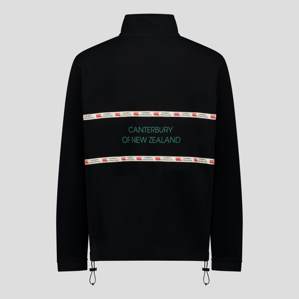 MENS HERITAGE QUARTER-ZIP SWEATER BLACK